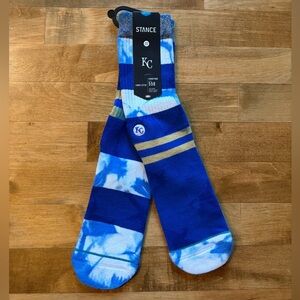 KC Royals Stance Blue and White Tie-Dye Socks